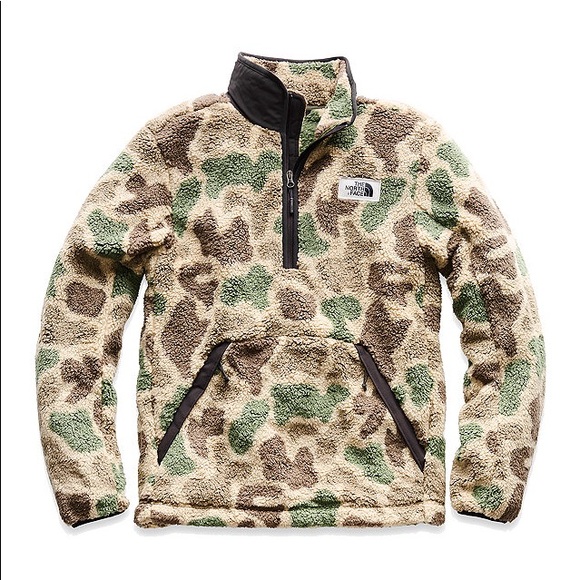 north face camo sherpa